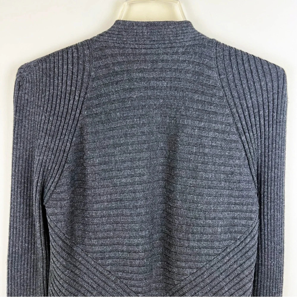 Eileen Fisher Merino Wool Open Front Long Lagenlook Cardigan Small Cozy Sweater - Picture 10 of 14